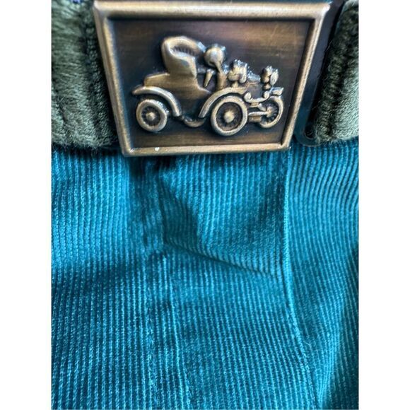 Vintage women’s 3 pc set blazer skirt pants emerald green corduroy Small - Picture 10 of 12